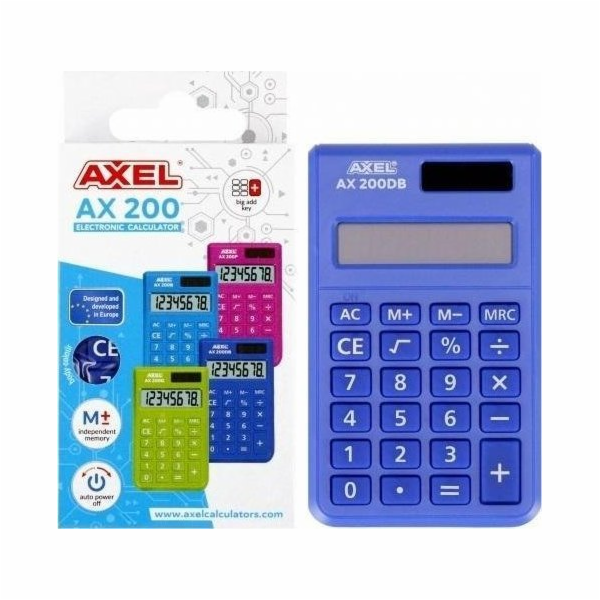 Axel calculator AXEL CALCULATOR AX-200DB PUD 50/200