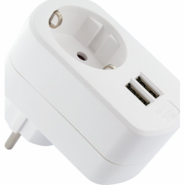 Schwaiger Schwaiger USB Ladeadapter 230V s Steckdose weiß