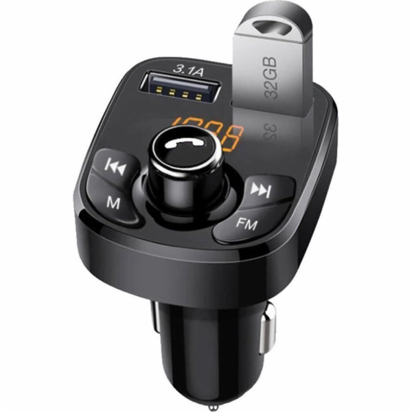 Strado FM vysílač Bluetooth FM vysílač do auta 2xUSB Kebi...