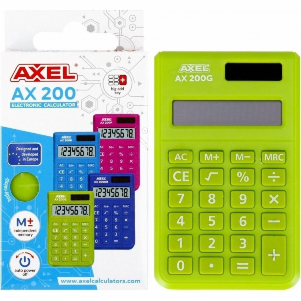 Axel calculator AXEL CALCULATOR AX-200G PUD 50/200