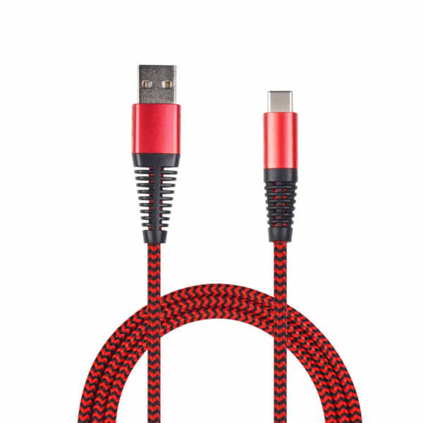 USB 2GO USB-A - USB-C kabel 1 m červený (795947)