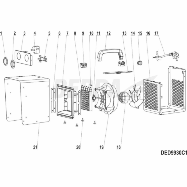 Dedra Termostat YT-WN16 T250 16A 250V