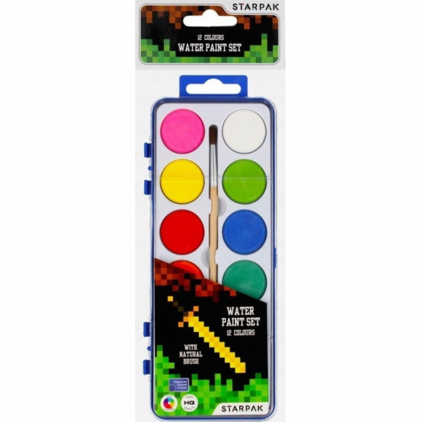 Starpak AKWA PAINTS 12COL PEDZ FI28 PIXEL STK PBH 12/96