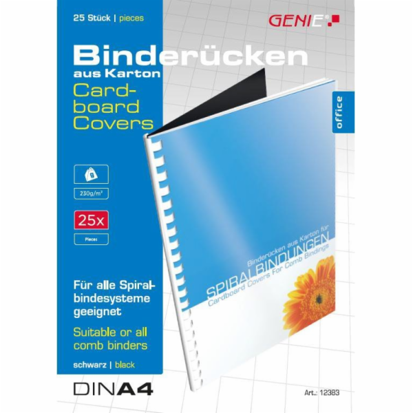 Genie GENIE Carton-Rücken A4 černá 25 Stk