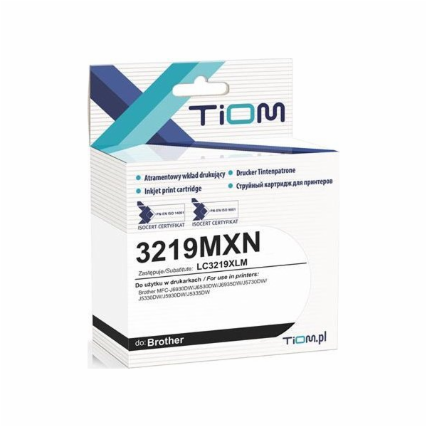 Inkoust Tiom  pro Brother 3219MXN | LC3219XLM | 1500 stra...