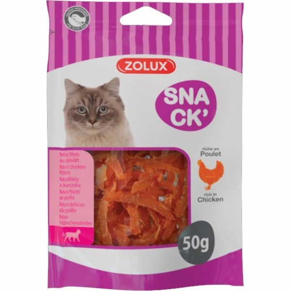 ZOLUX Cat treat mini kuřecí řízky 50g