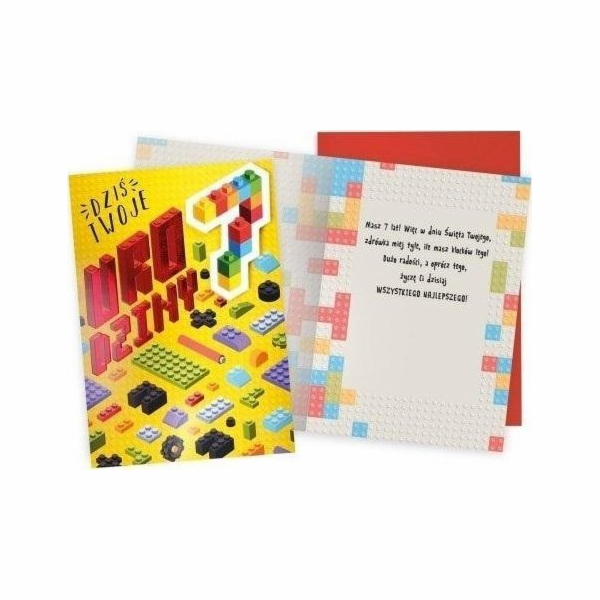 KUKARTKA Birthday Pass 7 lego