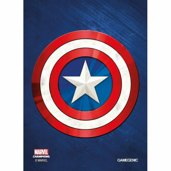 Gamegenic : MARVEL Art Sleeves (66 mm x 91 mm) Captain Am...