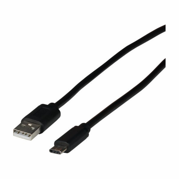 EFB USB kabel USB-A - USB-C 3 m černý (EBUSBC-USB20AK.3)