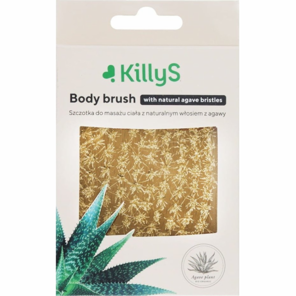 KILLYS_Body Brush tělový kartáč s přírodními štětinami z ...