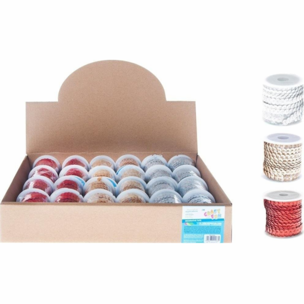 Craft with Fun CF DECK DECORATION SEQUIN TAPE 3M MIX SOOL...