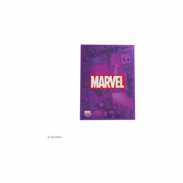 Gamegenic : MARVEL Art Sleeves (66 mm x 91 mm) Fialové 50...