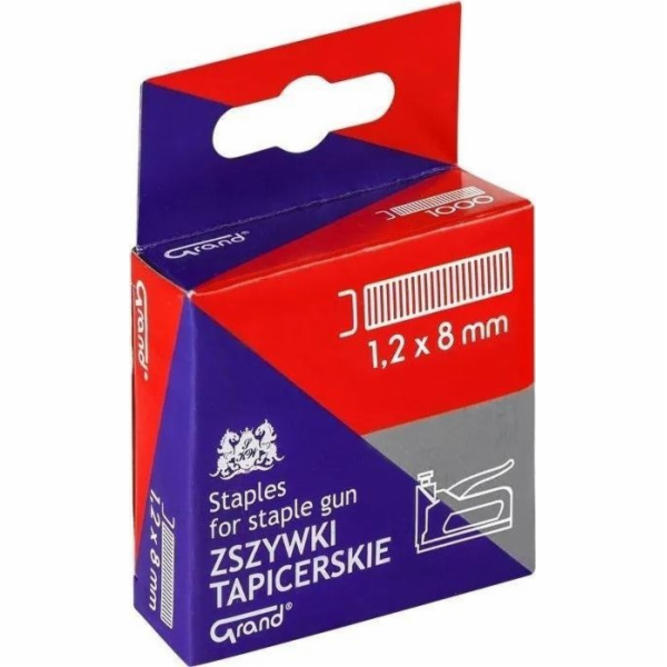 Velké sponky do sešívačky/sběrače na čalounění 1,2x8mm
