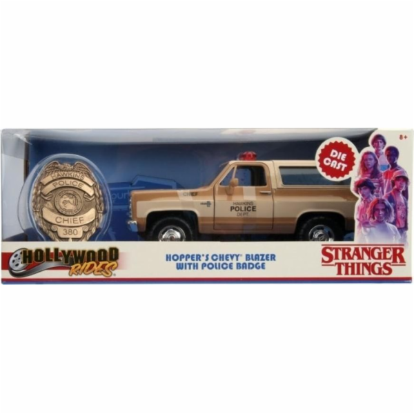 Dickie Auto Chevy K5 1980 Stranger Things POLICIE 1:24 Di...