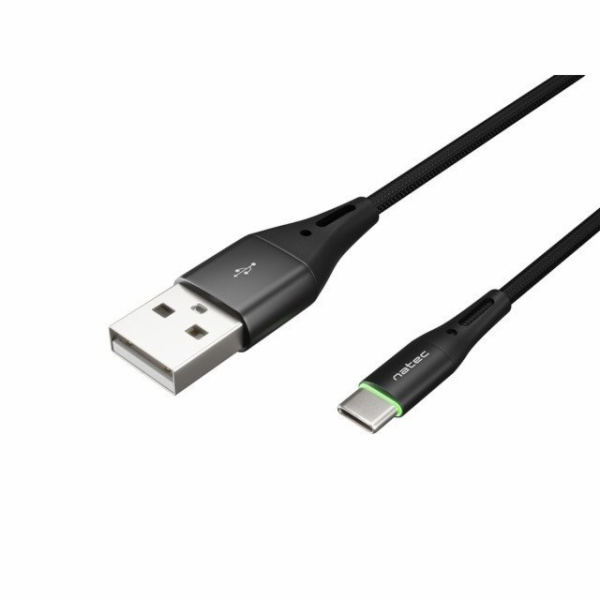Natec USB-A - USB-C USB kabel 1 m černý (NKA-1957)