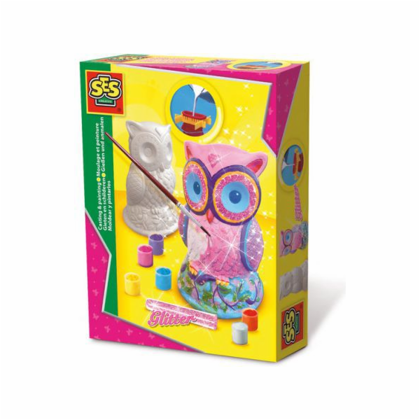 SES 3D sádrový odlitek – sova (238175)