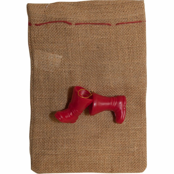 FÓLIOVÁ PAPÍROVÁ dárková taška, s botami, 17x25cm, přírodní