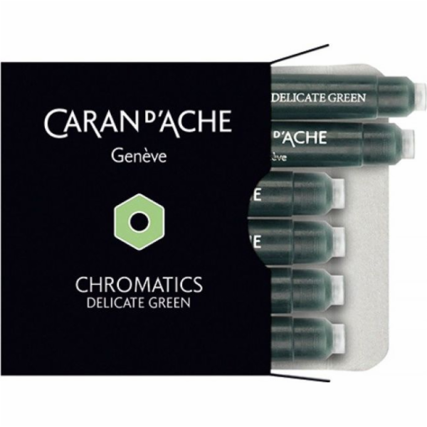 Caran d`Arche Chromatics zelené inkoustové cartridge, 6 kusů