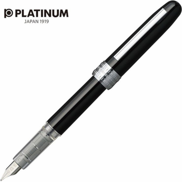 Plnicí pero Platinum Platinum Plaisir Black, F, černé