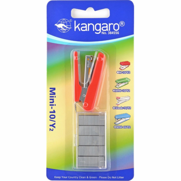 Kangaro sešívačka KANGARO STAPLER MINI-10/Y2 RED KAM10Y2-04