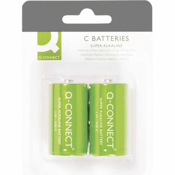 Baterie Q-Connect Super C / R14 2 ks.