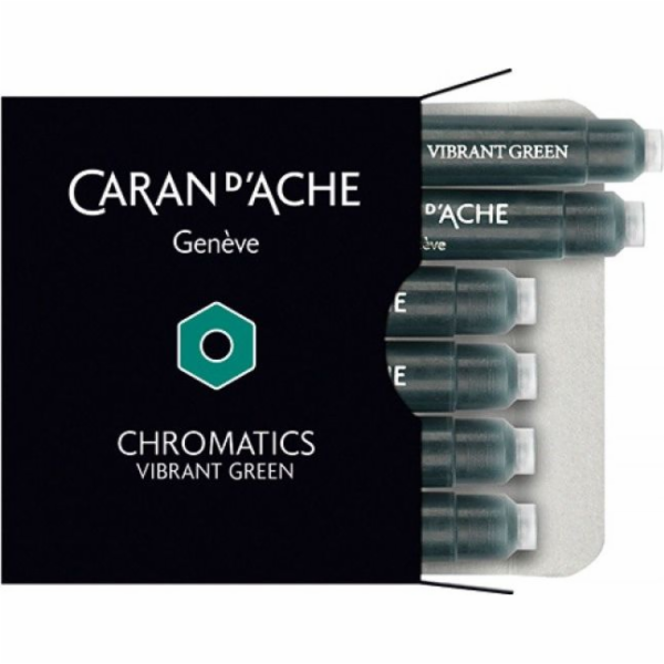 Inkoustové cartridge Caran d`Arche Chromatics tmavě zelen...