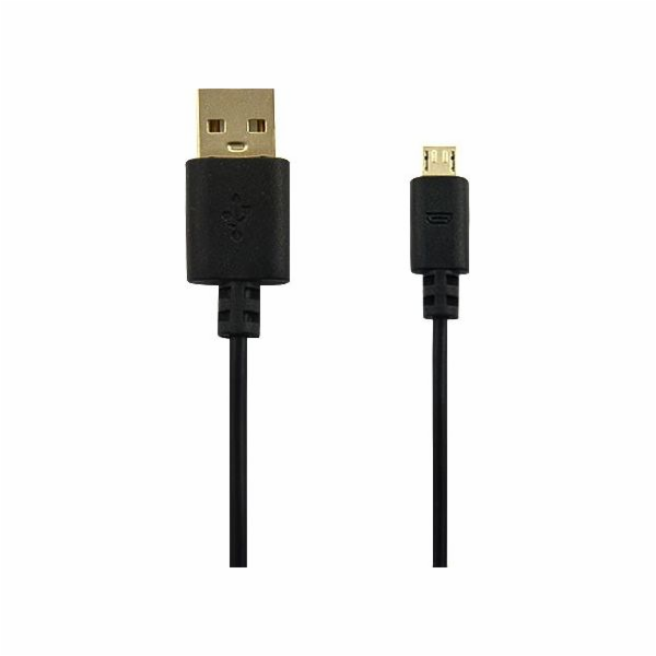 Vega USB-A - microUSB kabel 1,5 m černý (16881)