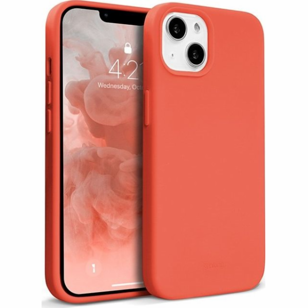 Barevný kryt Crong Crong – obal na iPhone 13 (korálový)