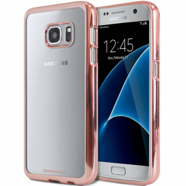 Pouzdro Mercury Ring 2 pro Samsung Galaxy S7 Edge Rose Go...