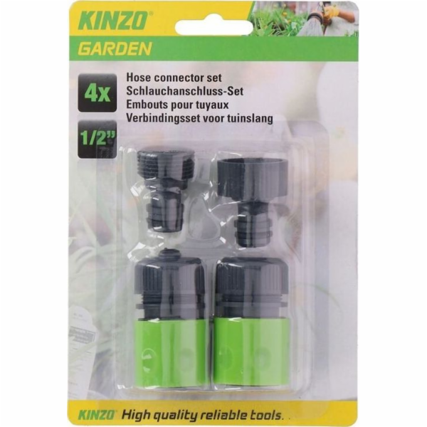 Kinzo Kinzo Garden laistymo žarnos jungčiu rinkinys, 4 ji...