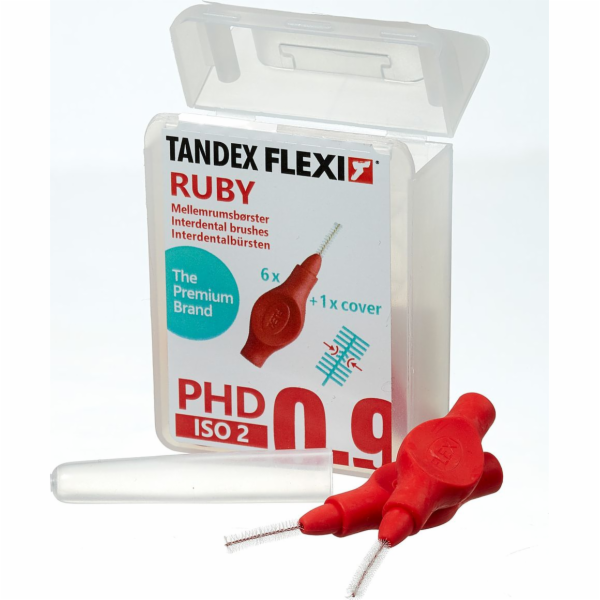 Tandex Tandex (6 ks) Zubní kartáčky Flexi Super Fine Ruby...