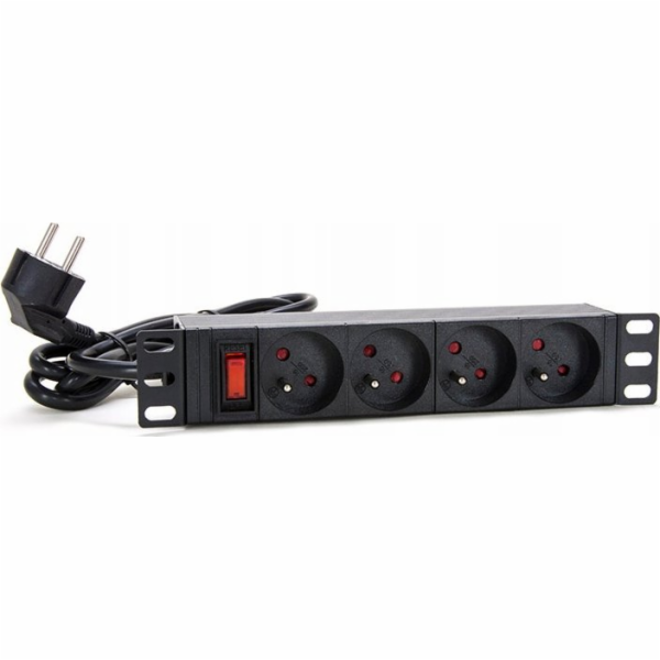 Alantec 4 zásuvky 1,8m černá (PZ04)