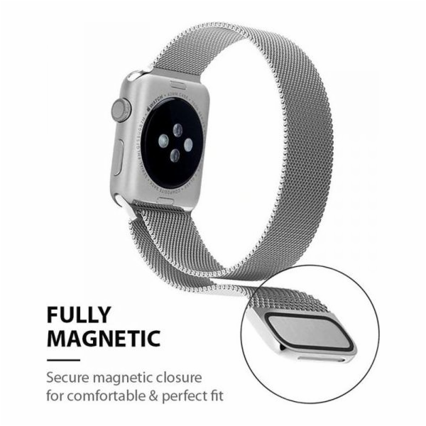 Crong Crong Milano Steel - řemínek Apple Watch z nerezové...