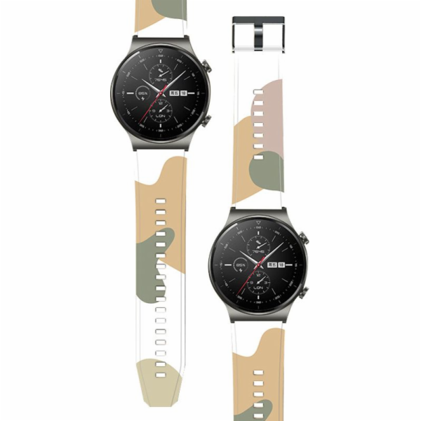 Hurtel Strap Camo náramek pro Huawei Watch GT2 Pro Siliko...