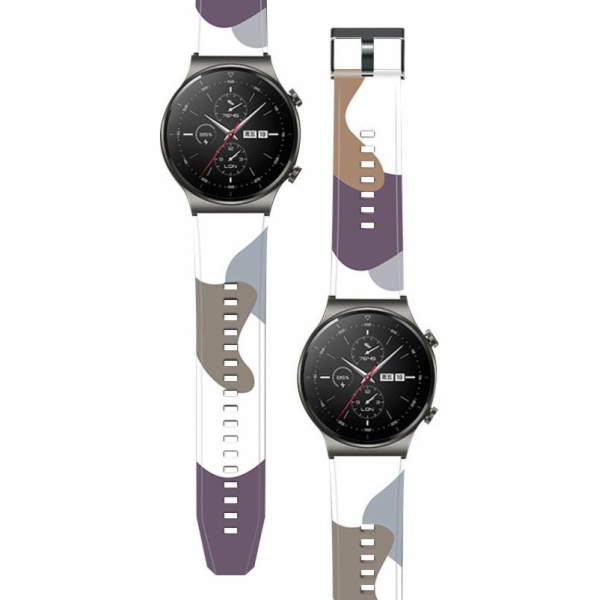 Hurtel Strap Camo náramek pro Huawei Watch GT2 Pro Siliko...