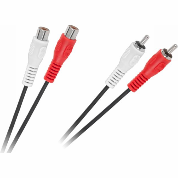 RCA (Cinch) x2 - RCA (Cinch) x2 kabel 5m černý (KPO2661-5)