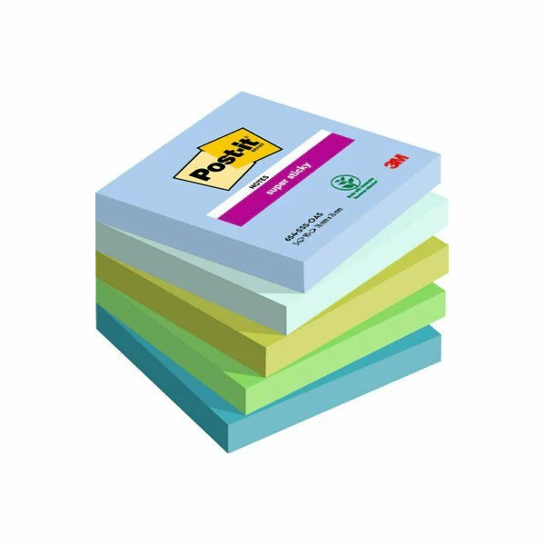 Post-It 3M Post-it® Super Sticky Notes, OASIS, 76x76mm, 5...