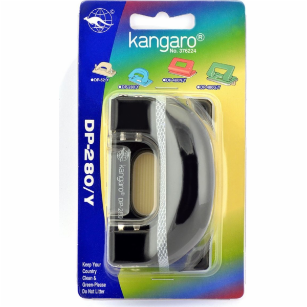 Děrovačka Kangaro DP-280Y 11 listů černá (KADP280Y-05)