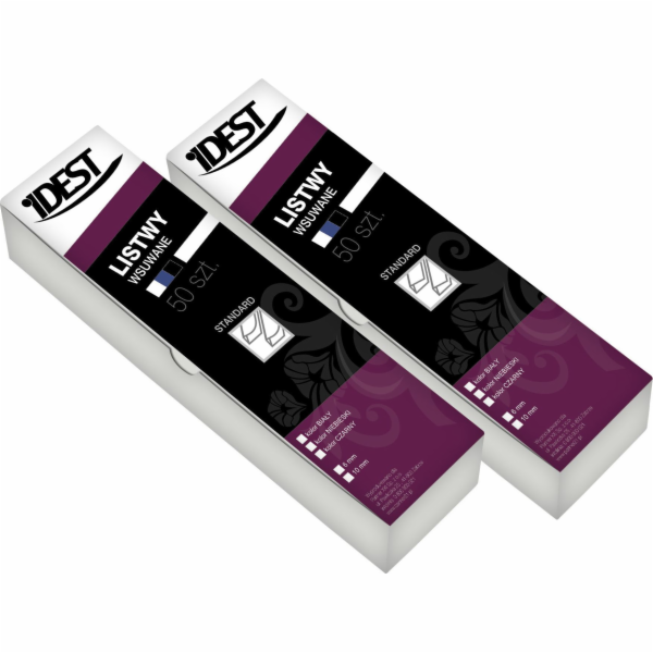 Idest Standardní zásuvné hřbety A4 4mm modré 50 ks. (BEGL...