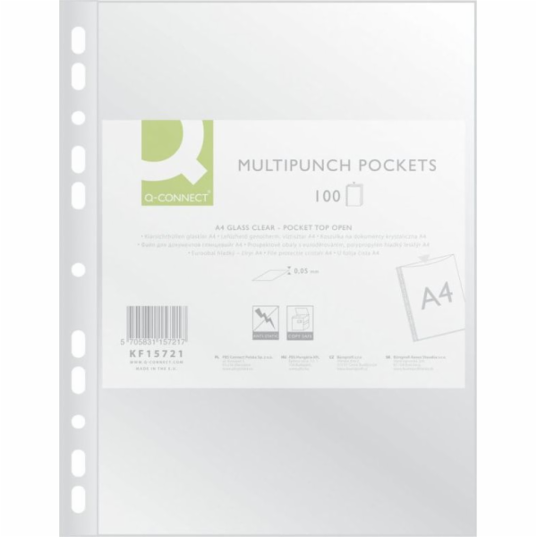 Pouzdra na dokumenty A4 Q-Connect