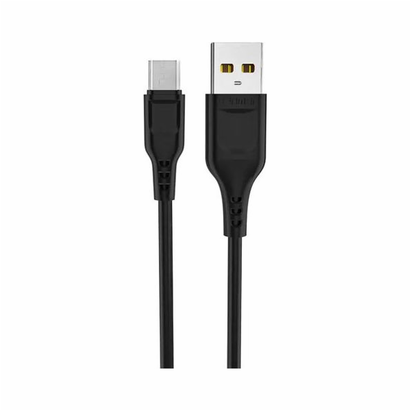 Denmen USB-A - microUSB USB kabel 1 m černý (29348)