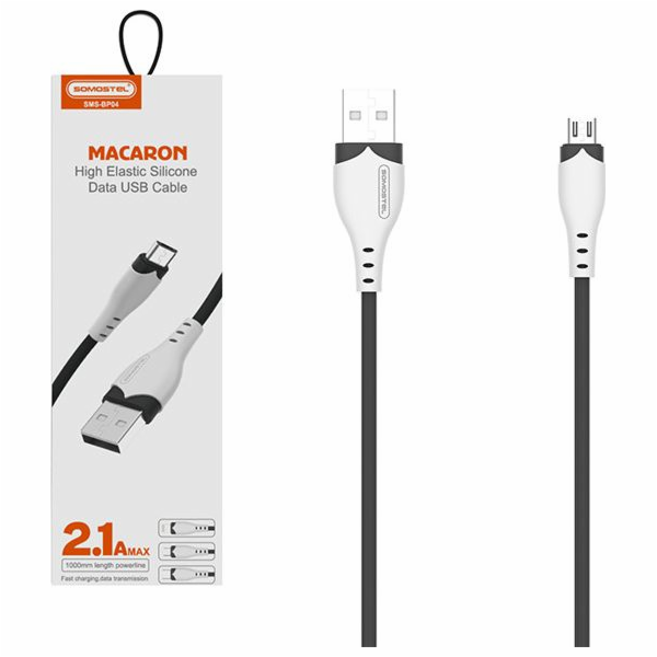 Somostel USB-A - microUSB USB kabel 1,2 m černý (28253)