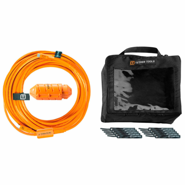 Tether Tools USB-C to C-Cable- system 9,40m orange