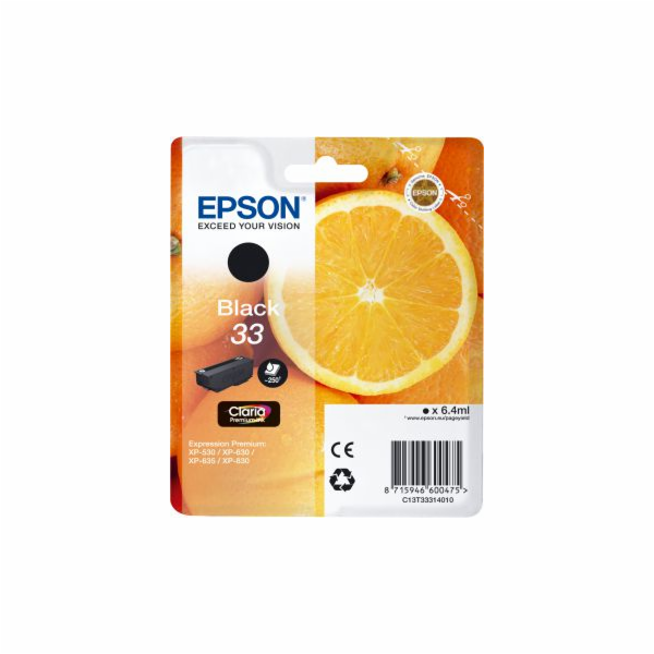 Epson Black Claria Premium Ink (C13T33314010)