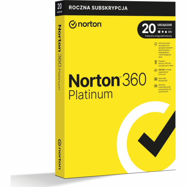 Norton Norton 360 Platinum Box PL 20 - zařízení - licence...