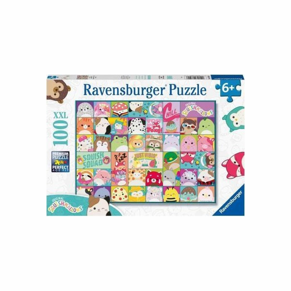 Dětské puzzle Spousta barevných squishmallows
