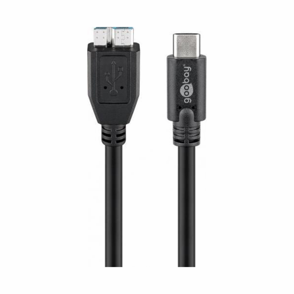 Goobay USB-C - micro-B USB kabel 0,6 m černý (67995)
