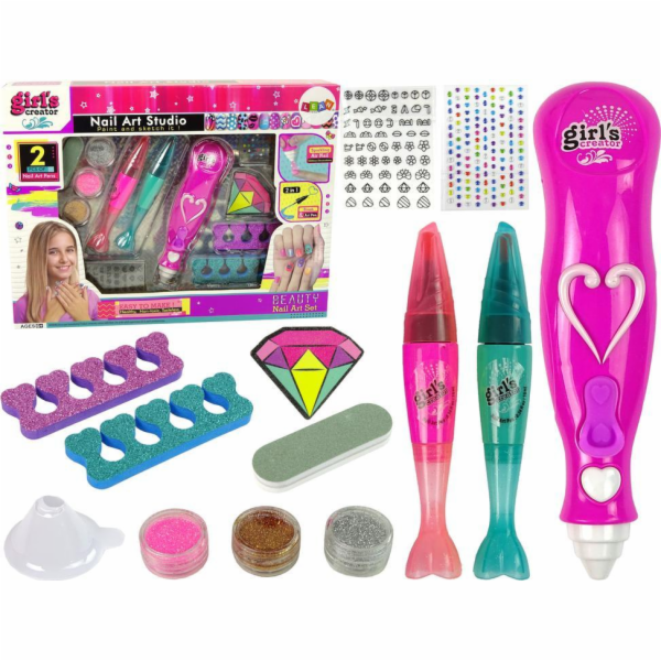 Lean Sport Sada na malování nehtů Pera Glitter Diamonds