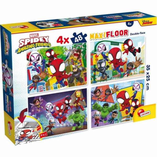 Lisciani  MARVEL PUZZLE DF MAXI FLOOR 4 X 48 SPIDEY
