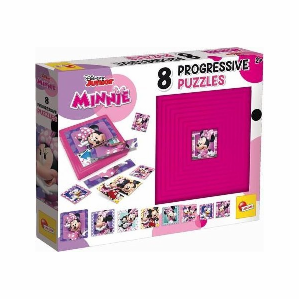 Lisciani LISCIANI PROGRESSIVE PUZZLE 8 MINNIE